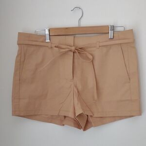 J Crew Belted 3" Short In Cotton Blend